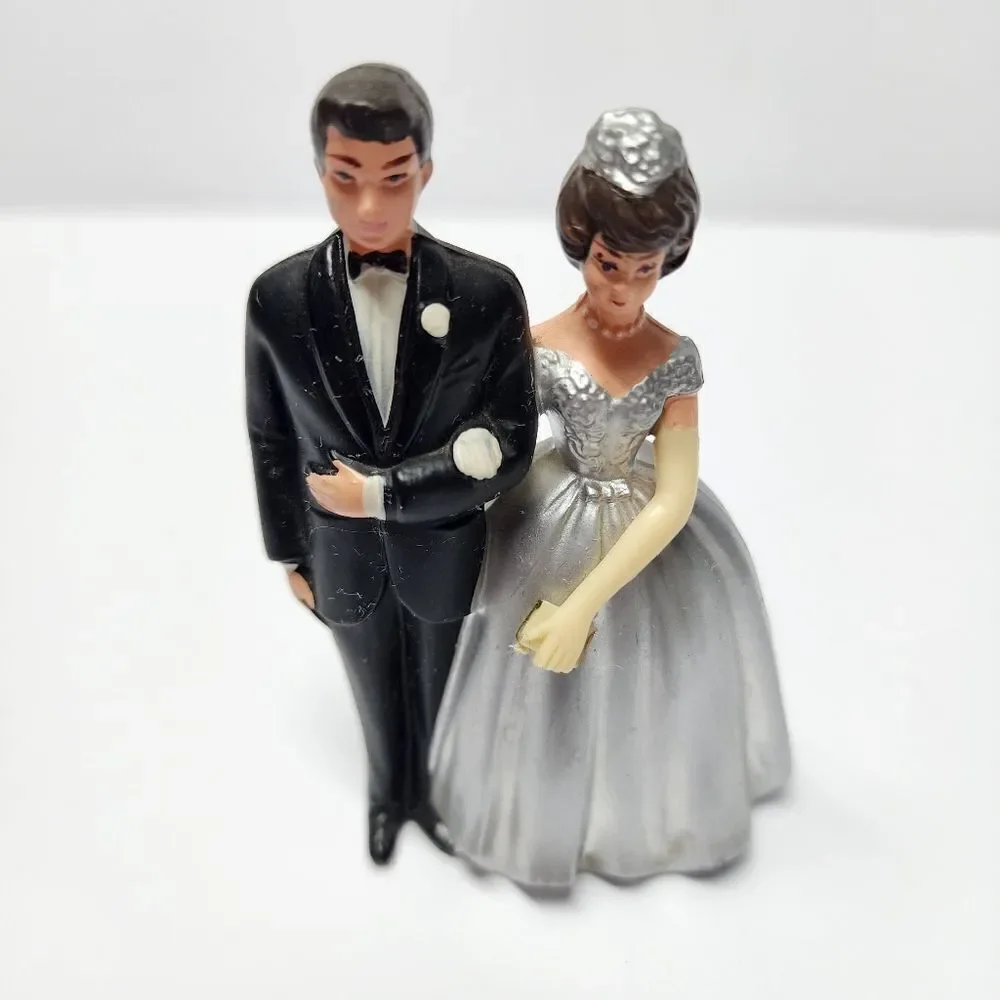 Vintage Wilton Cake Topper 25th Silver Wedding Anniversary